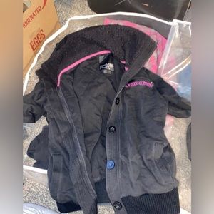 Fox Rider’s Company Black Full Zippered Sweatshirt